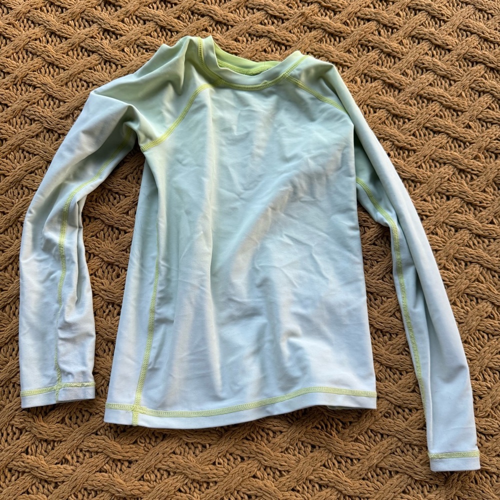Boys Eddie Bauer Size 4 XXS Long Sleeve Swim Top Tee Rash Guard Beach Sun Pool‎